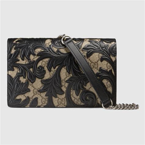 gucci arabesque chain wallet|GUCCI® Designer Chain Wallets For Women .